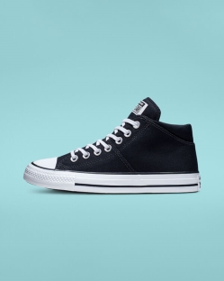 Converse Chuck Taylor All Star Madison Női Közép Felső Fekete/Fehér | OSBGRHT-HU